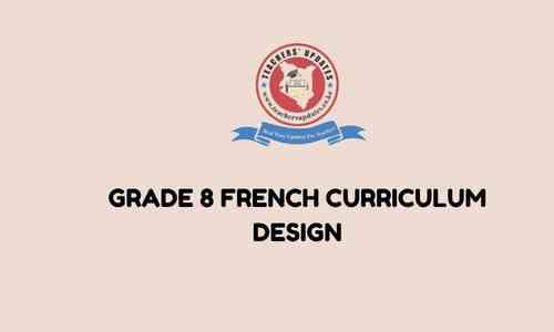 Grade 8 French Curriculum Design